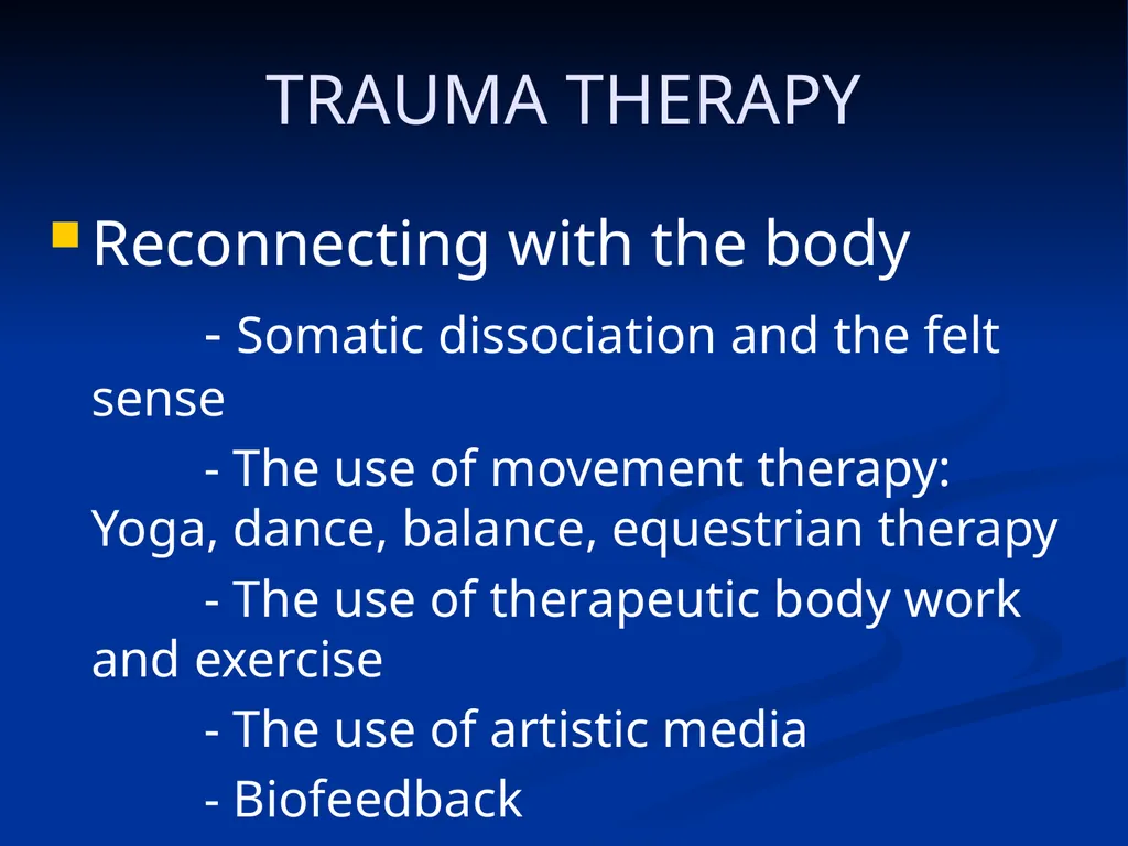 DISSOCIATION THEORY, NEUROPLASTICITY AND THE - slide 90 of 98
