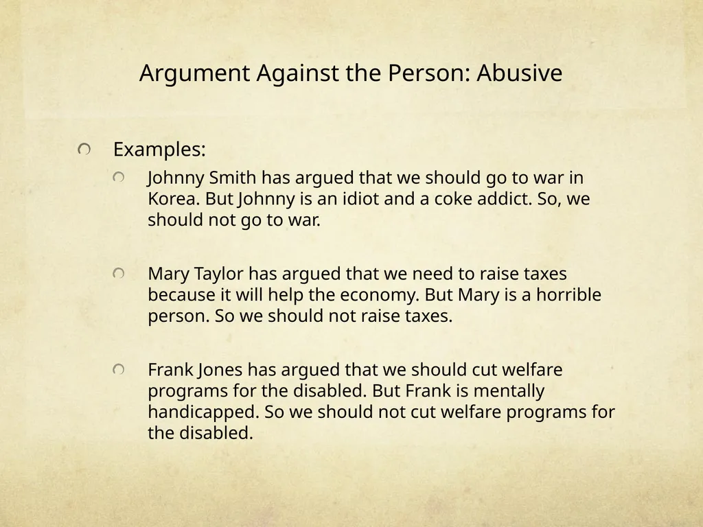 Logic & Critical Reasoning Informal Fallacy Guide - slide 16 of 48