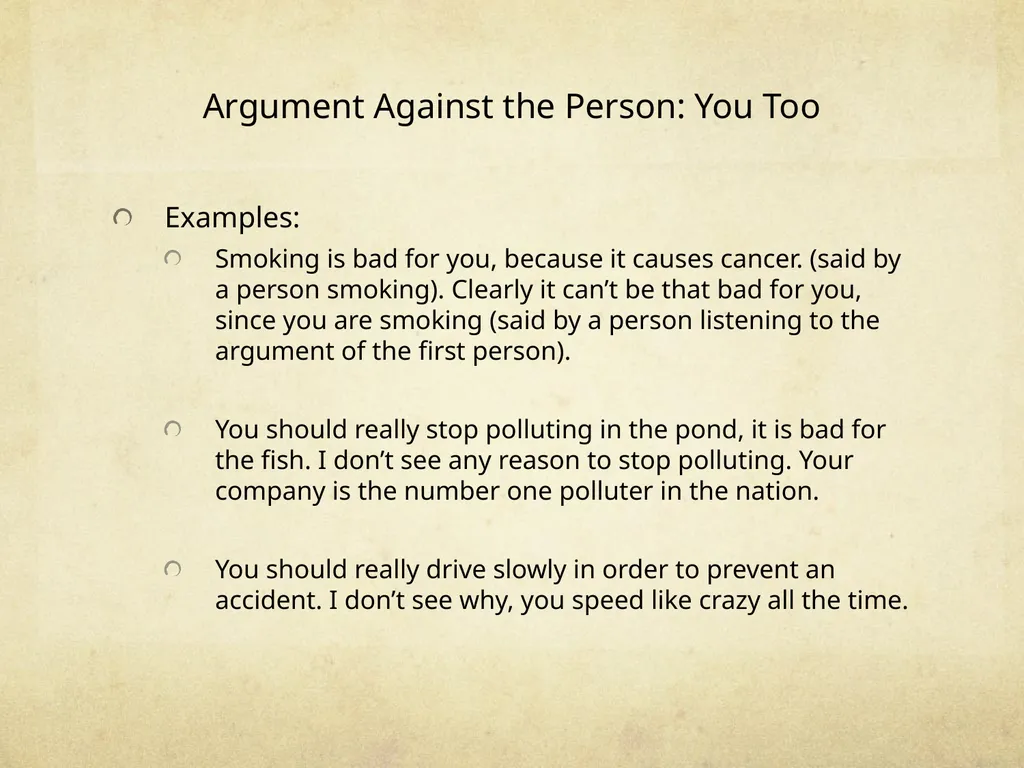 Logic & Critical Reasoning Informal Fallacy Guide - slide 18 of 48