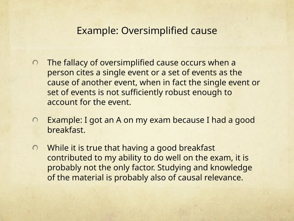 Logic & Critical Reasoning Informal Fallacy Guide - slide 35 of 48