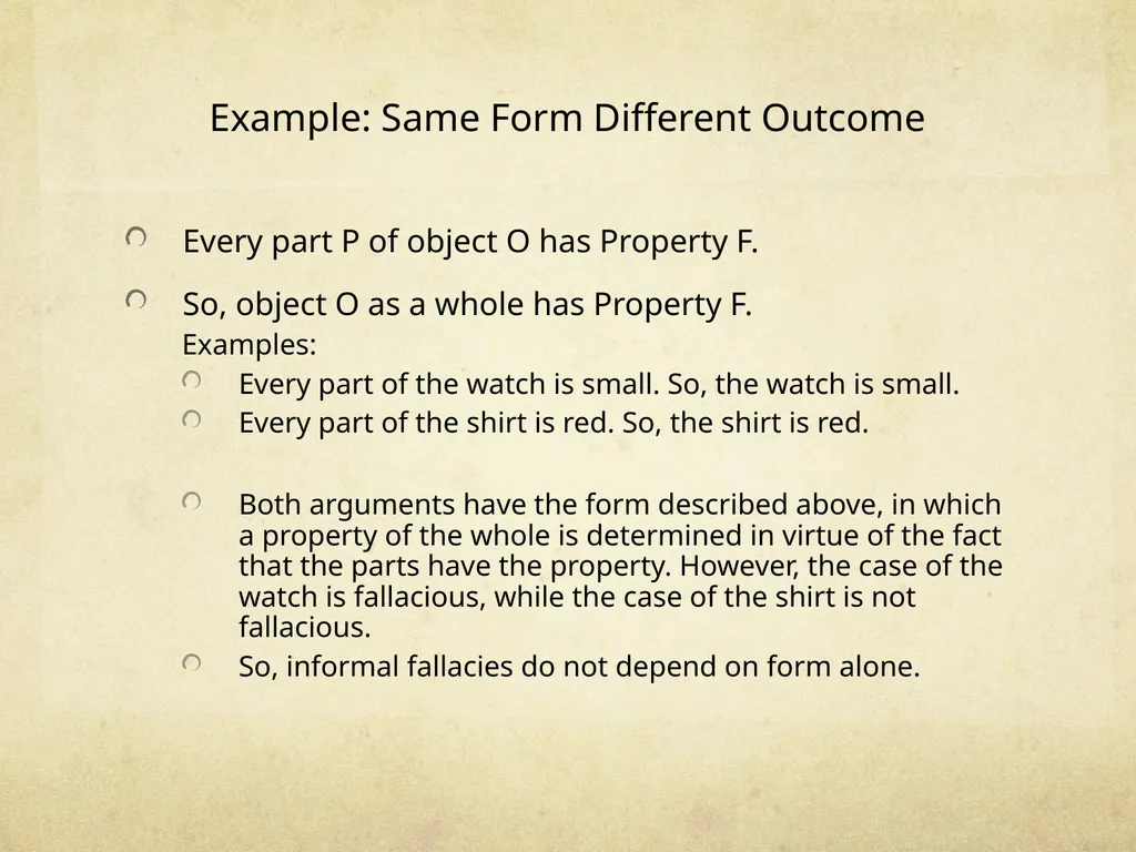 Logic & Critical Reasoning Informal Fallacy Guide - slide 6 of 48