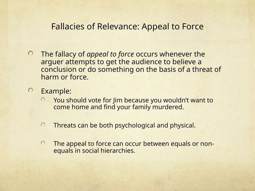 Logic & Critical Reasoning Informal Fallacy Guide - slide 11 of 48