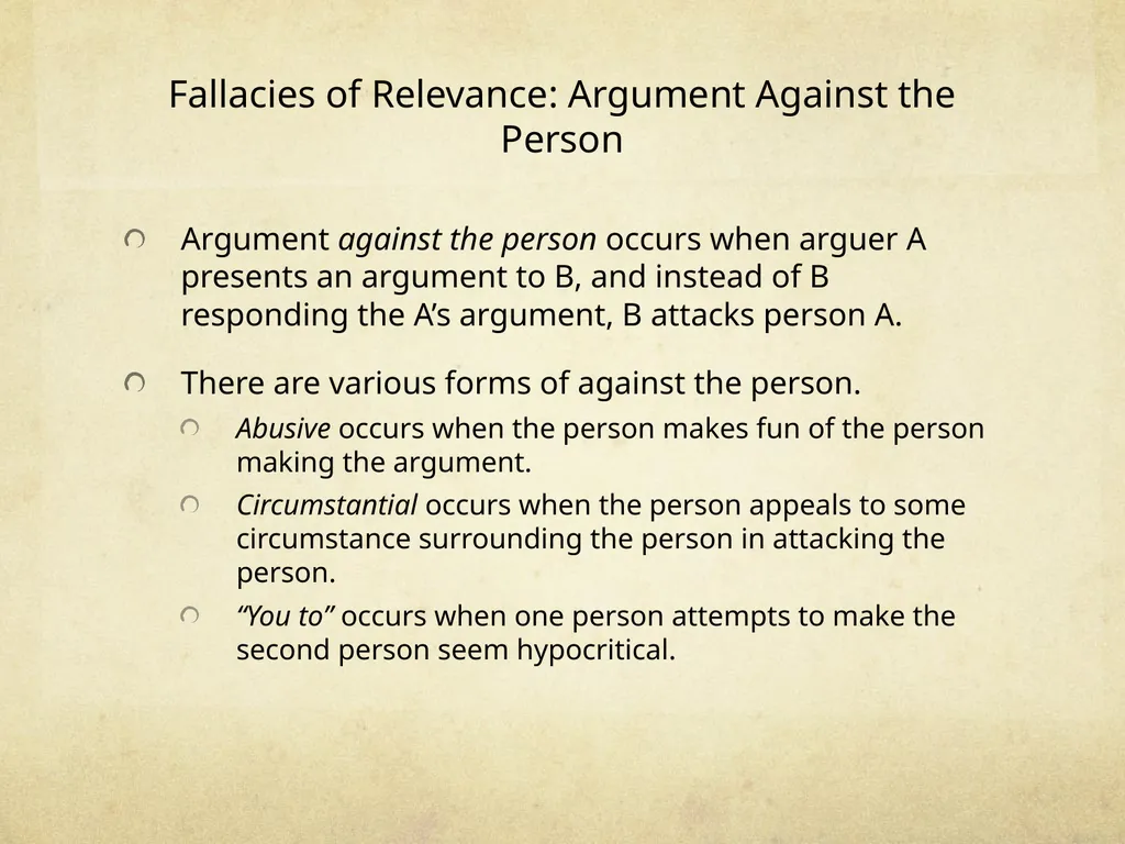 Logic & Critical Reasoning Informal Fallacy Guide - slide 15 of 48