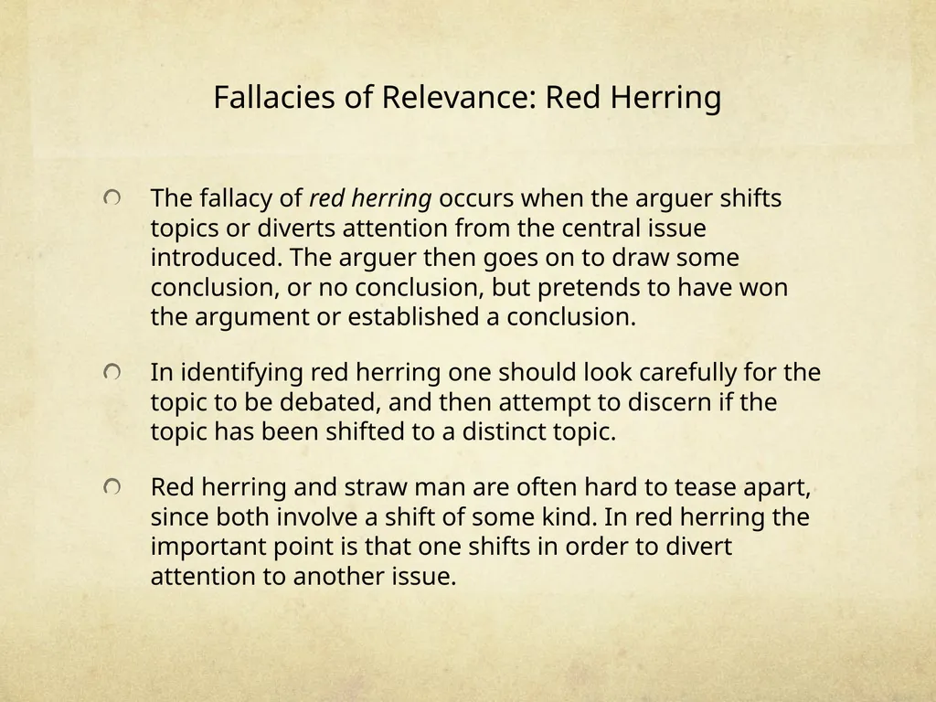 Logic & Critical Reasoning Informal Fallacy Guide - slide 24 of 48