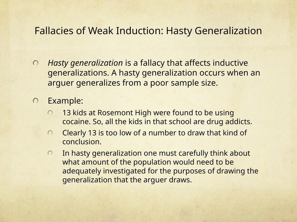 Logic & Critical Reasoning Informal Fallacy Guide - slide 28 of 48