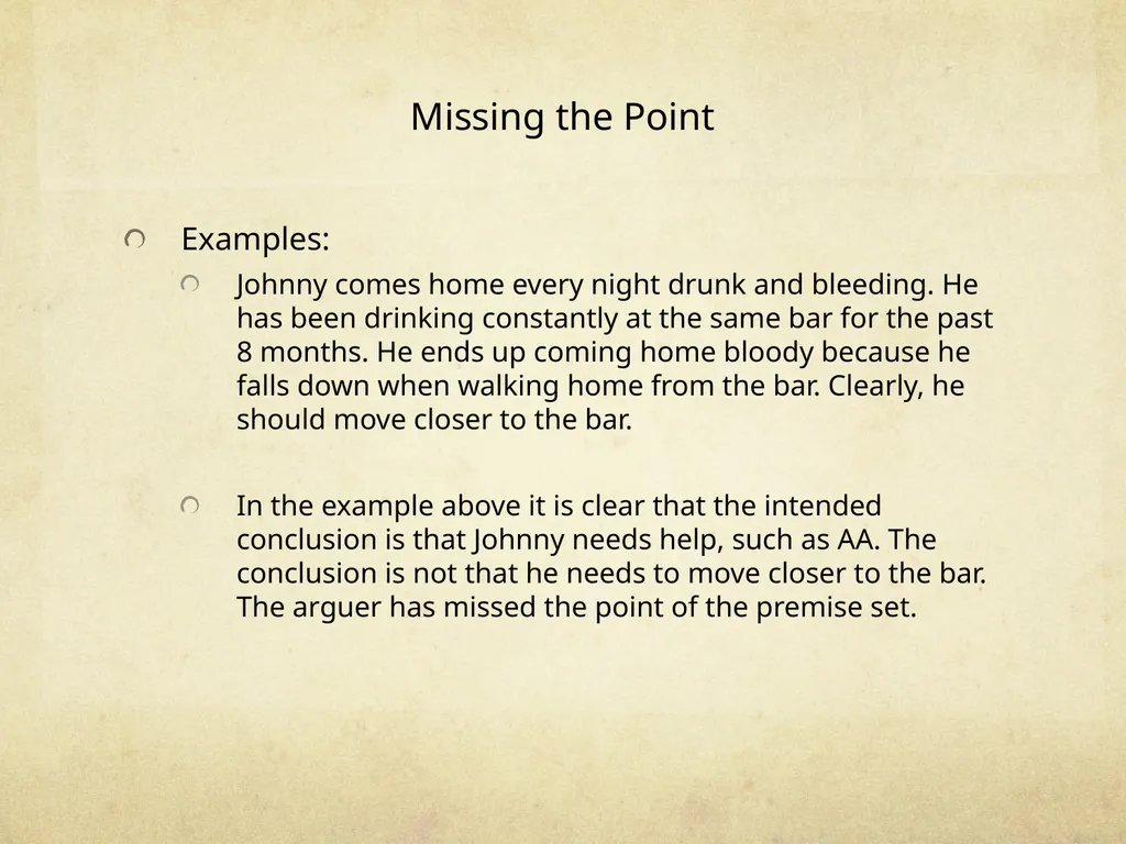 Logic & Critical Reasoning Informal Fallacy Guide - slide 23 of 48