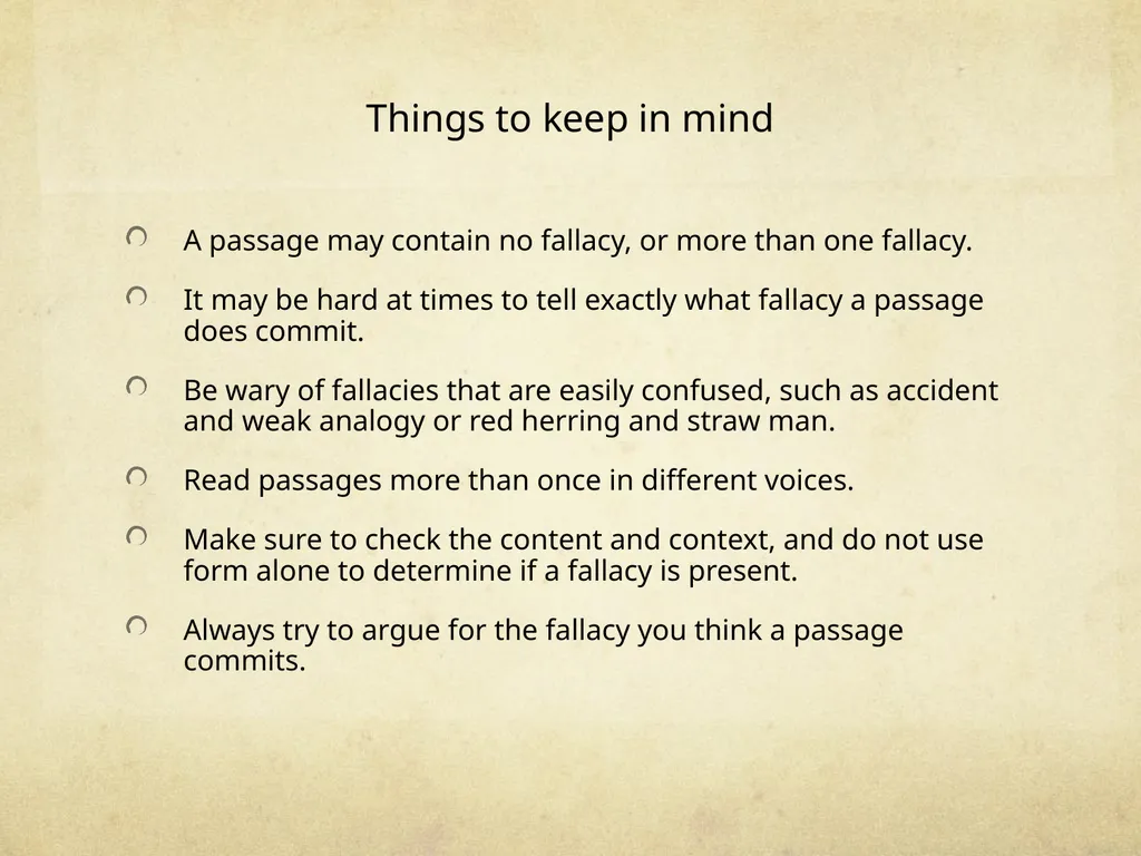 Logic & Critical Reasoning Informal Fallacy Guide - slide 47 of 48