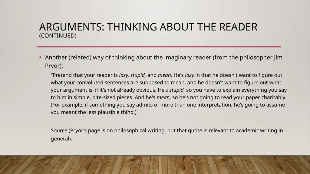 Arguments Omar Hussein Graduate Writing specialist - slide 5 of 25