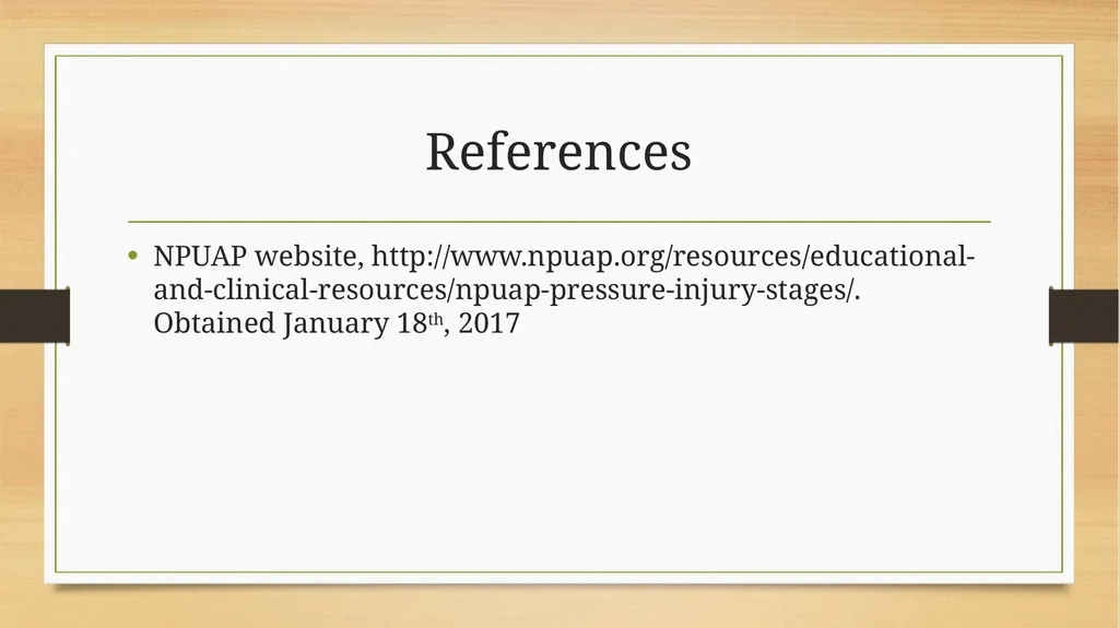 Pressure Ulcers/Injuries Changes in Terminology - slide 13 of 13