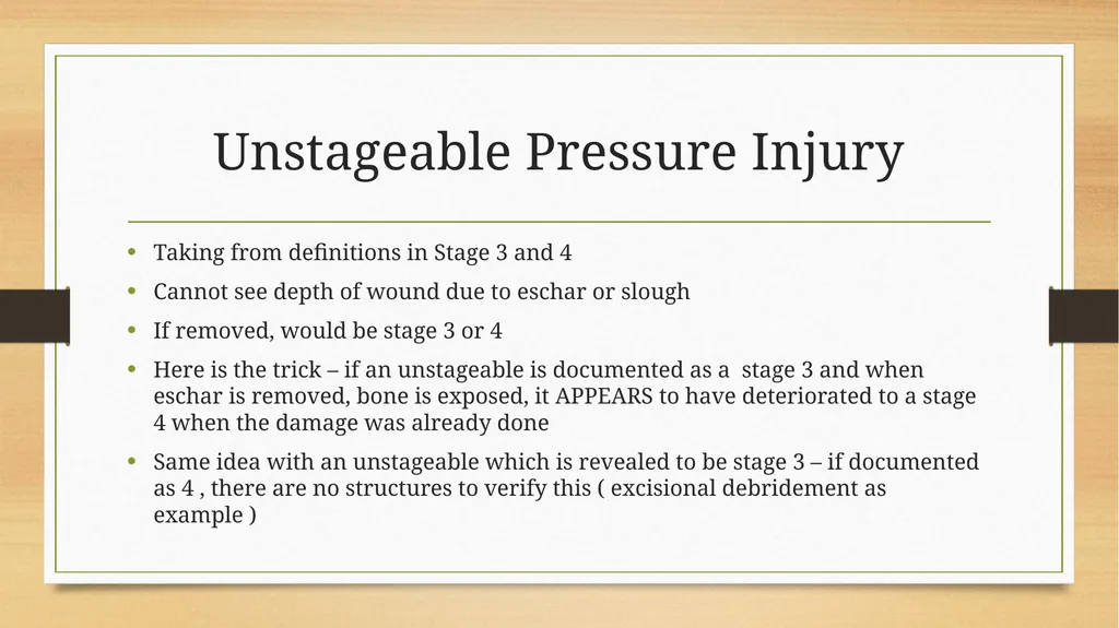 Pressure Ulcers/Injuries Changes in Terminology - slide 8 of 13