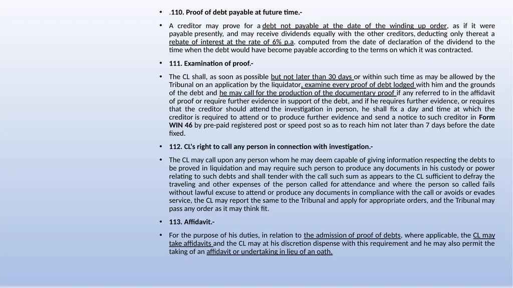 COMPANIES (WINDING UP) RULES, 2020 AN OVERVIEW - slide 28 of 110