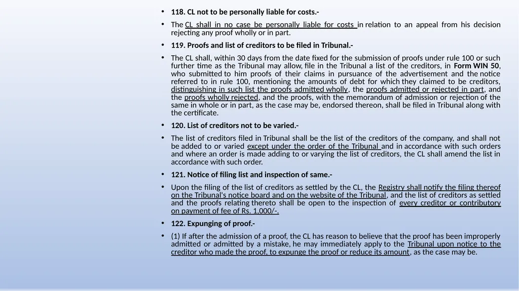 COMPANIES (WINDING UP) RULES, 2020 AN OVERVIEW - slide 30 of 110