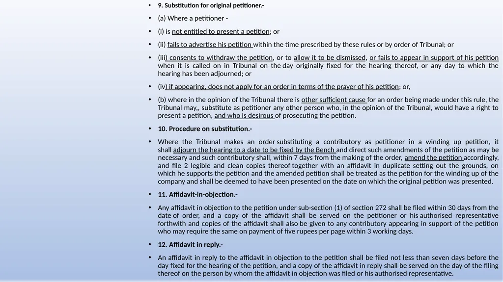 COMPANIES (WINDING UP) RULES, 2020 AN OVERVIEW - slide 7 of 110