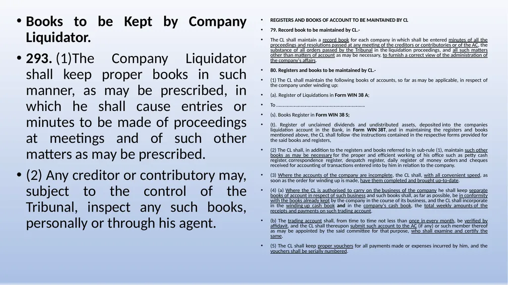 COMPANIES (WINDING UP) RULES, 2020 AN OVERVIEW - slide 45 of 110