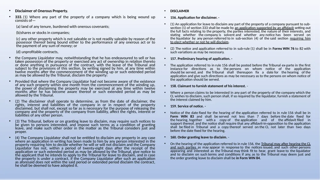 COMPANIES (WINDING UP) RULES, 2020 AN OVERVIEW - slide 69 of 110