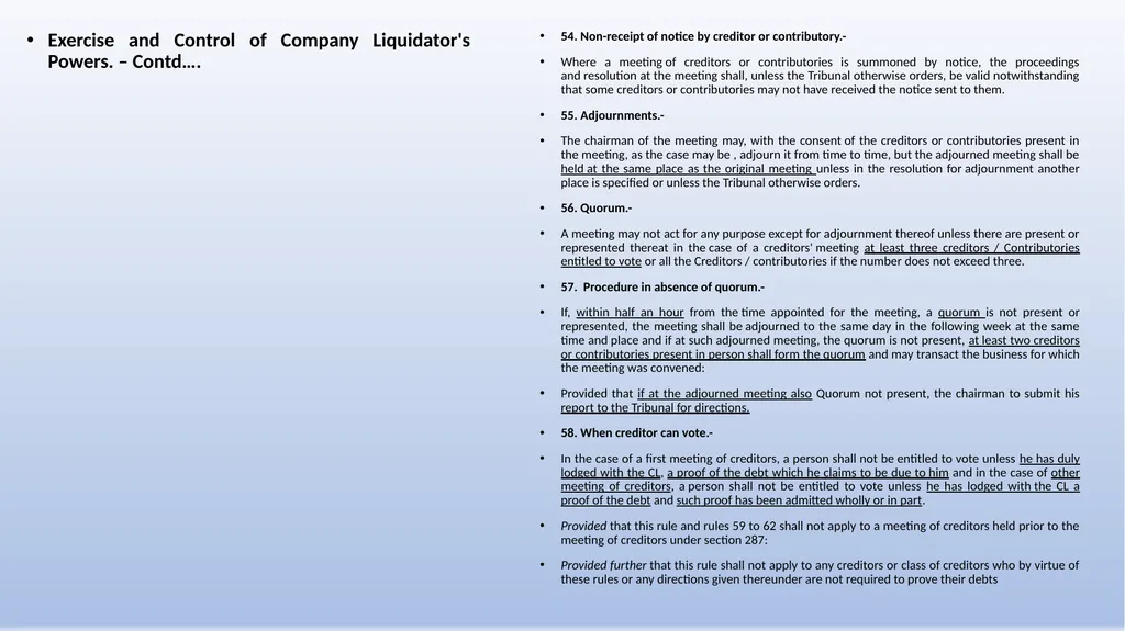 COMPANIES (WINDING UP) RULES, 2020 AN OVERVIEW - slide 41 of 110