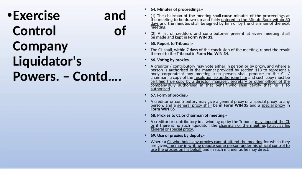 COMPANIES (WINDING UP) RULES, 2020 AN OVERVIEW - slide 43 of 110