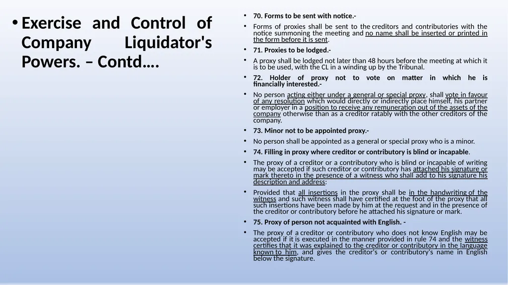 COMPANIES (WINDING UP) RULES, 2020 AN OVERVIEW - slide 44 of 110