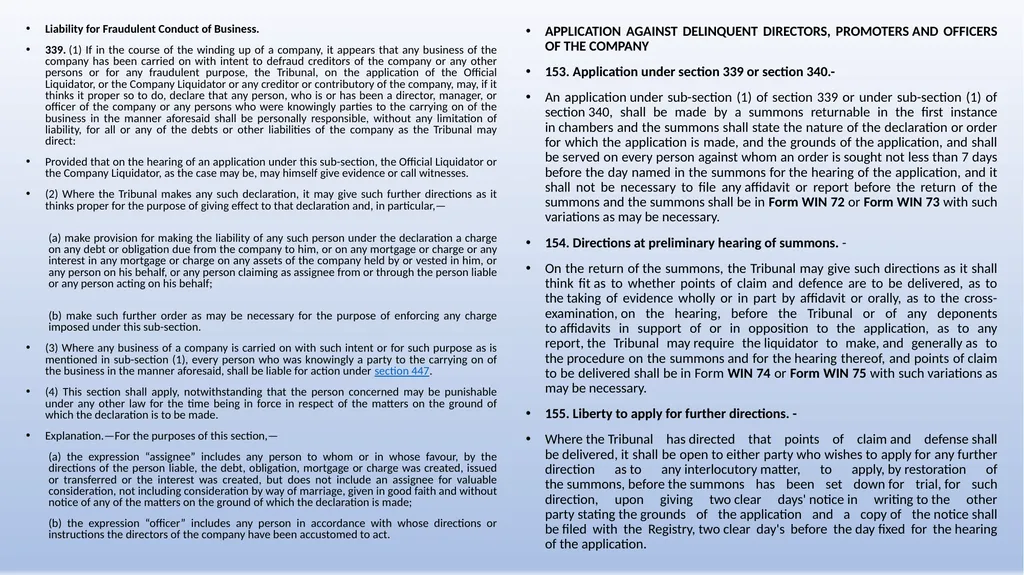 COMPANIES (WINDING UP) RULES, 2020 AN OVERVIEW - slide 77 of 110