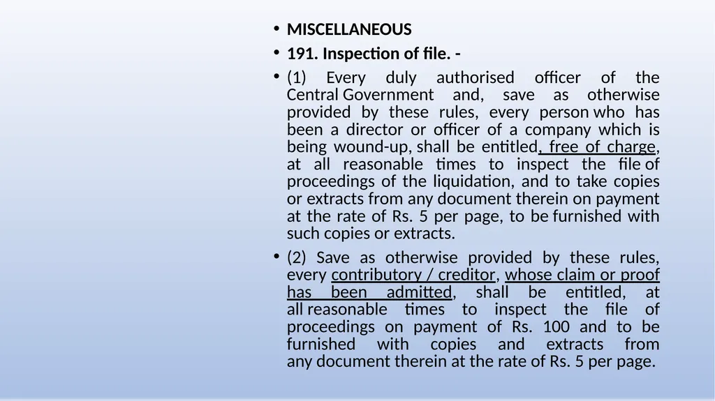 COMPANIES (WINDING UP) RULES, 2020 AN OVERVIEW - slide 109 of 110