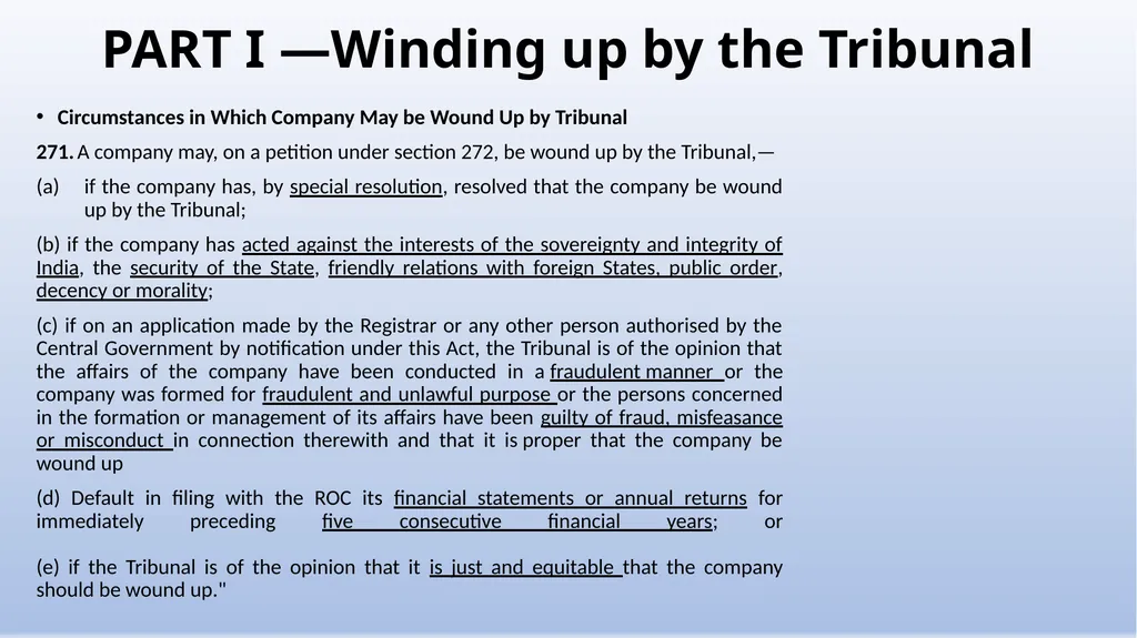 COMPANIES (WINDING UP) RULES, 2020 AN OVERVIEW - slide 3 of 110