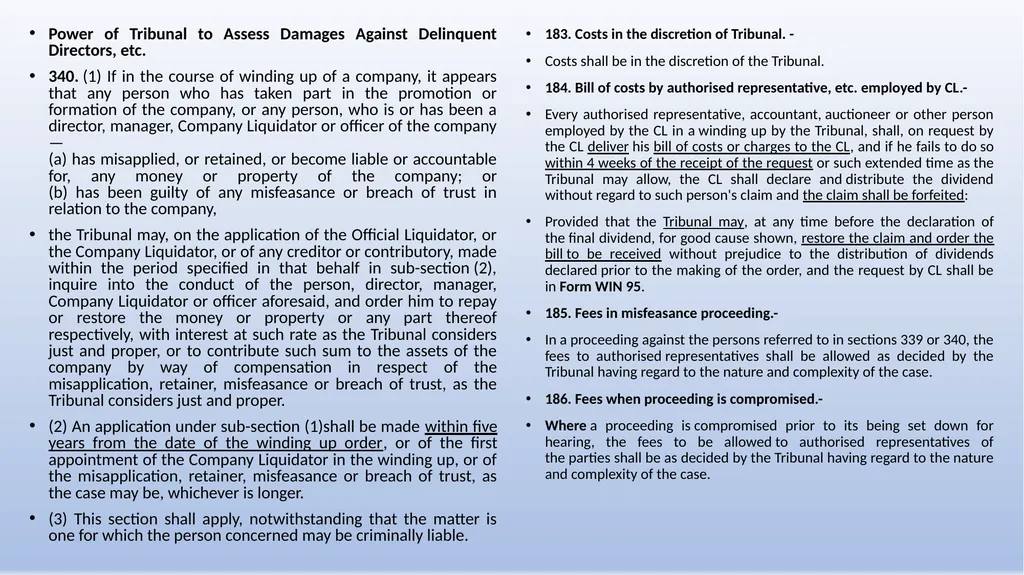 COMPANIES (WINDING UP) RULES, 2020 AN OVERVIEW - slide 78 of 110
