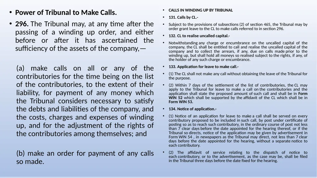 COMPANIES (WINDING UP) RULES, 2020 AN OVERVIEW - slide 49 of 110