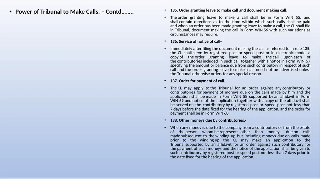 COMPANIES (WINDING UP) RULES, 2020 AN OVERVIEW - slide 50 of 110
