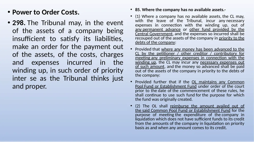 COMPANIES (WINDING UP) RULES, 2020 AN OVERVIEW - slide 52 of 110