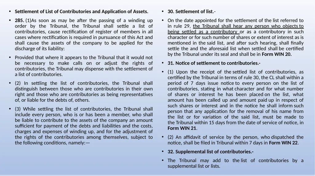 COMPANIES (WINDING UP) RULES, 2020 AN OVERVIEW - slide 23 of 110