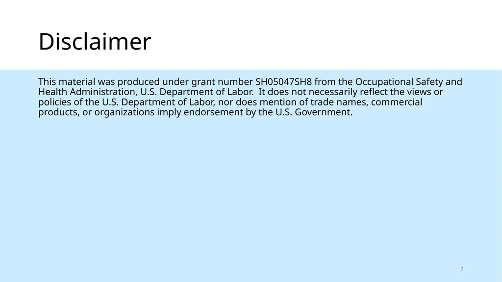 Respirable Crystalline Silica Employee Safety - slide 2 of 31