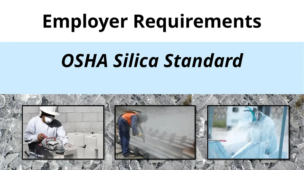 Respirable Crystalline Silica Employee Safety - slide 19 of 31