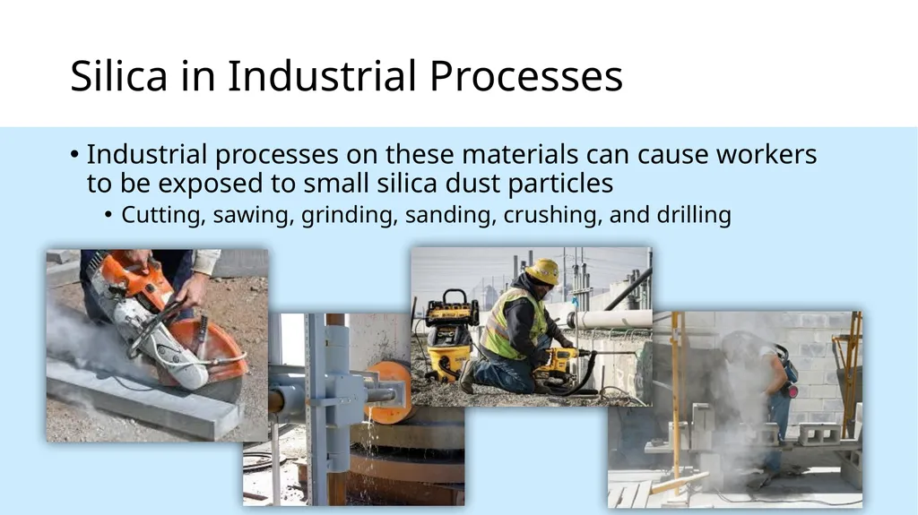 Respirable Crystalline Silica Employee Safety - slide 7 of 31
