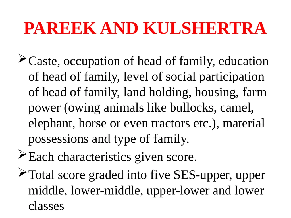 SOCIOECONOMIC STATUS INTRODUCTION Three variables - slide 16 of 33