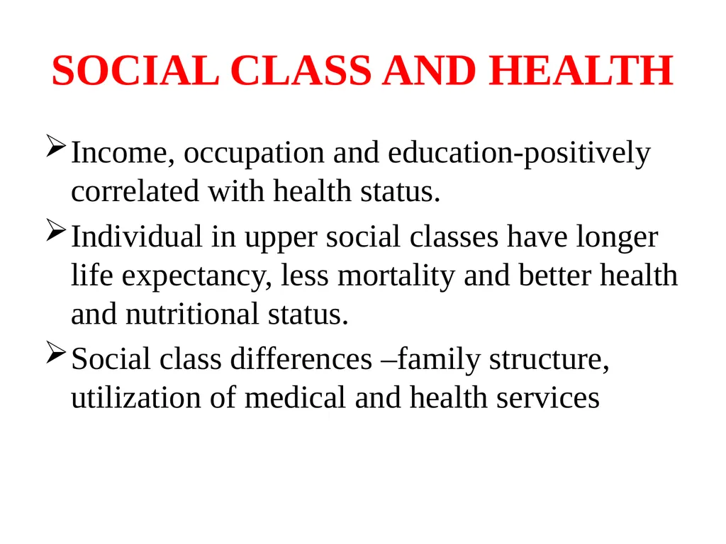 SOCIOECONOMIC STATUS INTRODUCTION Three variables - slide 30 of 33