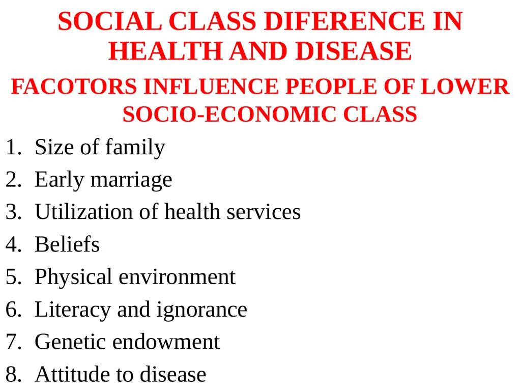 SOCIOECONOMIC STATUS INTRODUCTION Three variables - slide 29 of 33
