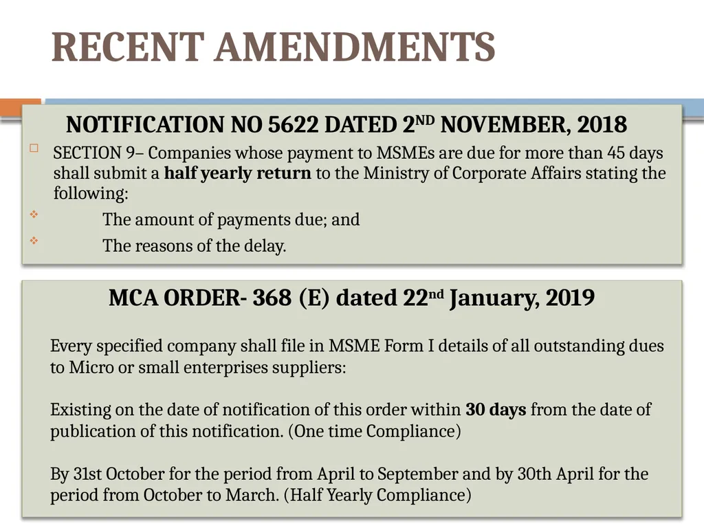COMPLIANCE CALENDER Introduction Government first - slide 60 of 63