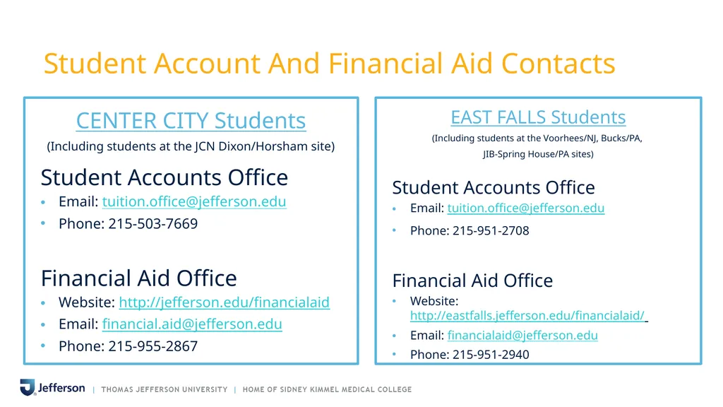 PAYING YOUR BILL AT THOMAS JEFFERSON UNIVERSITY - slide 25 of 26