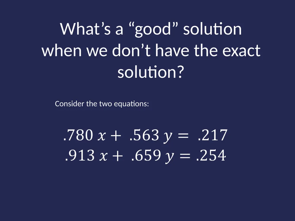Math 340L - CS What’s this all about? What Shall - slide 27 of 55