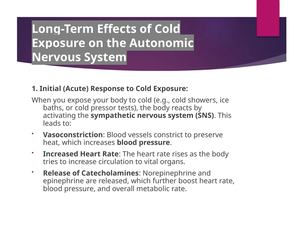 Cold Pressor Test Methodology, Interpretation, and - slide 11 of 16