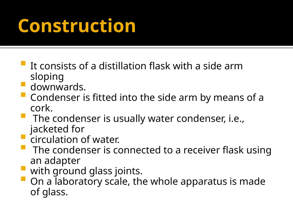 Distillation equipments Dr. Garima Joshi Assistant - slide 10 of 10