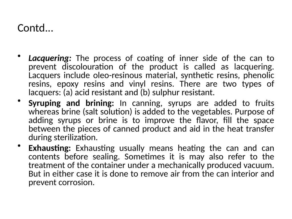 CANNING AND OTHER METHODS OF THERMAL PROCESSING - slide 4 of 8