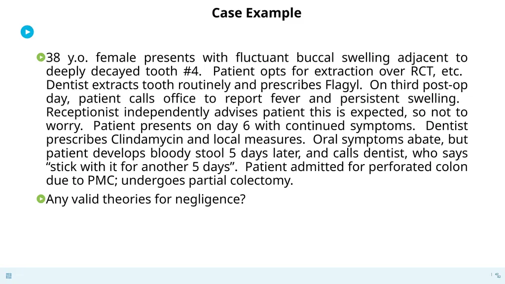 Disasters in Dentistry What to do when the - slide 42 of 48