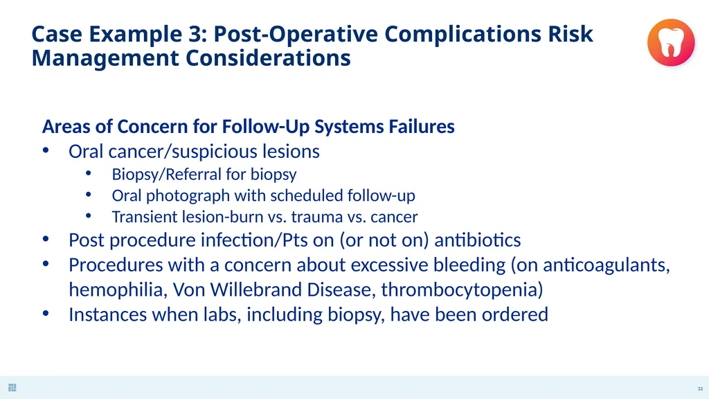 Disasters in Dentistry What to do when the - slide 32 of 48