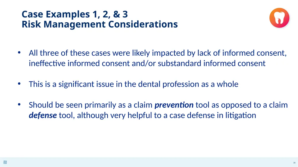 Disasters in Dentistry What to do when the - slide 35 of 48