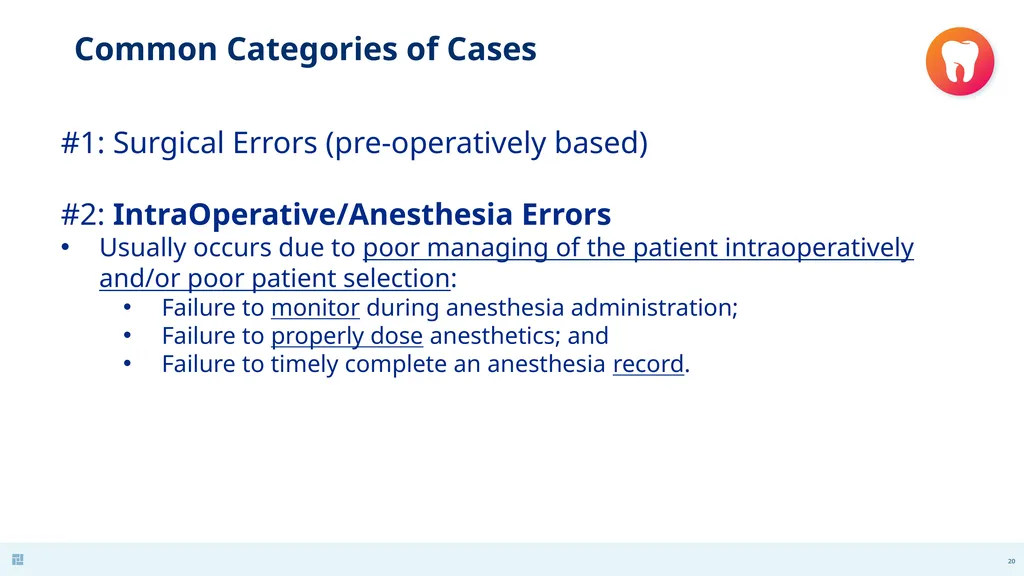 Disasters in Dentistry What to do when the - slide 20 of 48
