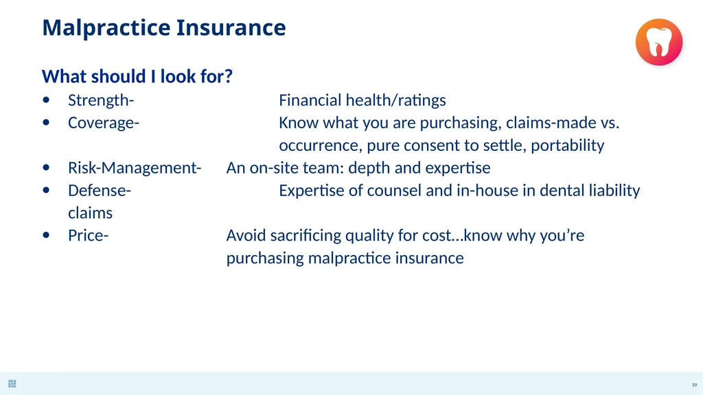 Disasters in Dentistry What to do when the - slide 39 of 48
