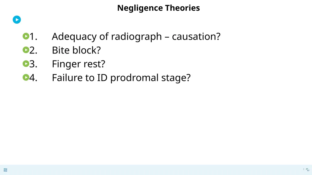 Disasters in Dentistry What to do when the - slide 47 of 48