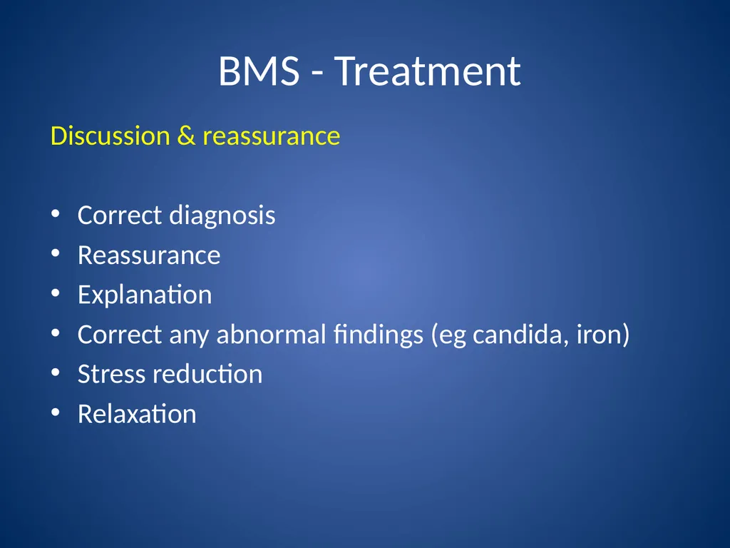 Burning Mouth Syndrome - a frequently unrecognised - slide 16 of 26