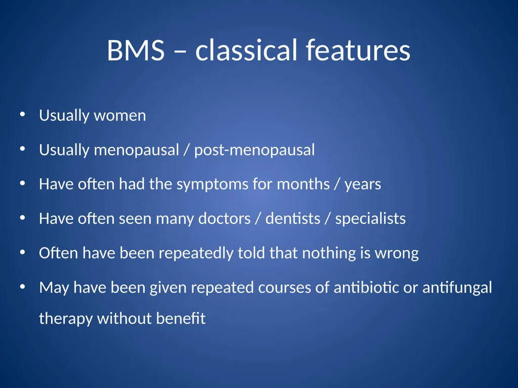 Burning Mouth Syndrome - a frequently unrecognised - slide 7 of 26